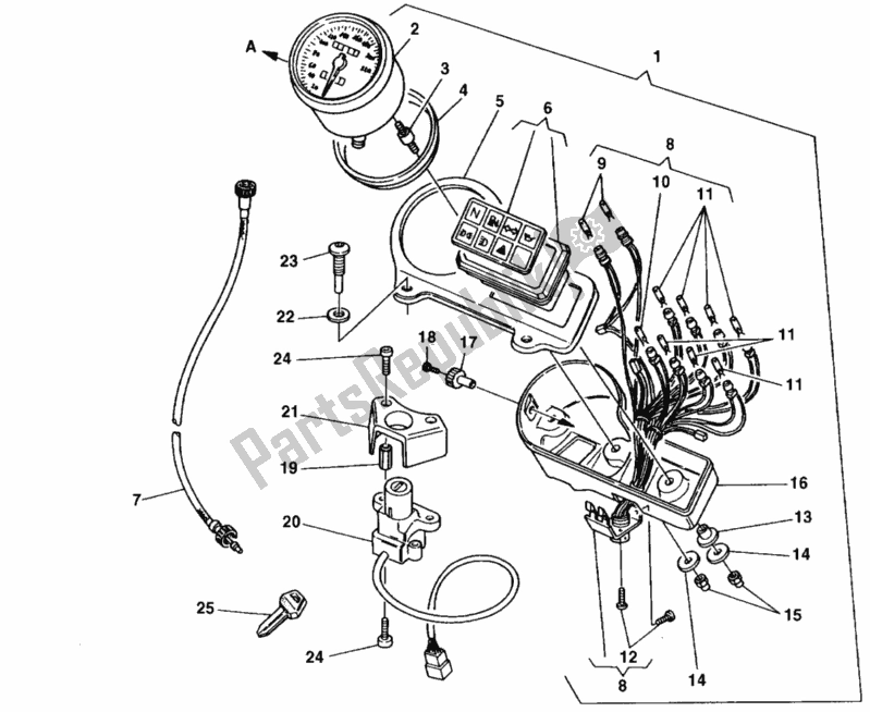 Toutes les pièces pour le Mètre du Ducati Monster 900 S 1998